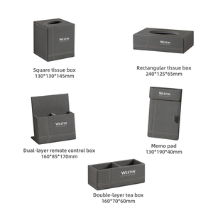 Accesorios para habitaciones de hotel personalizados Artículos de cuero para hoteles de lujo de 5 estrellas Fabricante de suministros para hoteles - Product Image 2