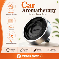 Clip Universel Aromathérapie Auto Alliage d'Aluminium Aération Parfum Longue Durée Sans Électricité