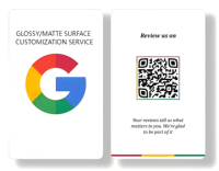 Carte à puce NFC Google PVC NTAG213 Menu de chef éclairé par étiquette pour restaurant Menu de nourriture clignotant de contrôle d'accès à prix réduit