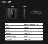 Meihua Boîtier multimédia intelligent de voiture Android 12 de haute qualité 64GB 4GB sans fil Carplay connectivité Android Auto