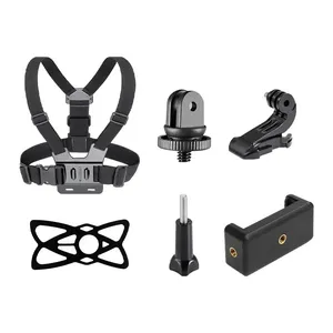 Ceinture réglable pour harnais de corps, compatible avec <span class=keywords><strong>Gopro</strong></span> <span class=keywords><strong>Hero</strong></span> 13 12 11 10 <span class=keywords><strong>9</strong></span> Max 4K DJI Osmo, caméra d'action, sangle de poitrine - Product Image 1