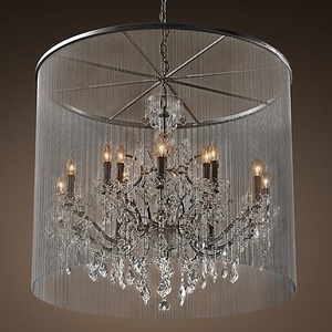 Éclairage à économie d'énergie Antique Fer <span class=keywords><strong>Industriel</strong></span> Loft Lumière Chaîne En Aluminium Lustre Vintage Pendentif Lumière Maison Déco CZ2555/12 - Product Image 6