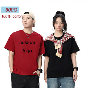 T-shirt unisexe 100 % coton de haute qualité, grande <span class=keywords><strong>taille</strong></span>, pour homme, personnalisable, t-shirt épais uni vierge pour unisexe - Product Image 1