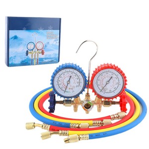 Manomètre de pression pour climatiseur Eonian Era 536G, kit de manomètres doubles pour réfrigérant R134a, pour systèmes HVAC - Product Image 2