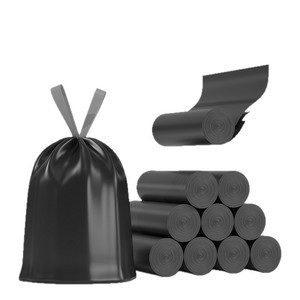 Thickened Drawstring Garbage Bags 50L Kitchen Household Use Multipurpose Trash Bags With Automatic Closure - Product Image 1