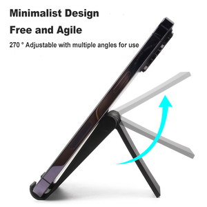 ที่วางโทรศัพท์มือถือแบบพับได้รุ่นใหม่ ขายส่ง ปรับระดับได้ วัสดุ PP ที่วางโทรศัพท์แบบตั้งโต๊ะ ที่วางโทรศัพท์แบบกำหนดเองพร้อมโลโก้ - Product Image 6