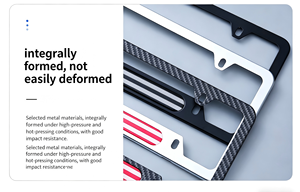 Cadre de <span class=keywords><strong>plaque</strong></span> d'<span class=keywords><strong>immatriculation</strong></span> en alliage d'aluminium avec motif drapeau américain, résistant à la corrosion, support de <span class=keywords><strong>plaque</strong></span> d'<span class=keywords><strong>immatriculation</strong></span> de voiture - Product Image 5