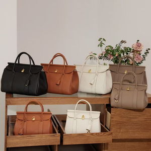 Tốt Nhất Người Bán Sang Trọng Của Phụ Nữ Cổ Điển Da Chính Hãng Túi Xách Thời Trang Hai Tay Cầm Zip Đóng Cửa Xách Tay Kẹo Thiết Kế Polyester - Product Image 3