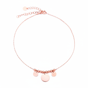 Coin Dainty Shape Best Selling Silver Elegant <b>Beaded</b> Turkish Wholesale Handcrafted Silver <b>Anklet</b> - Product Image 2