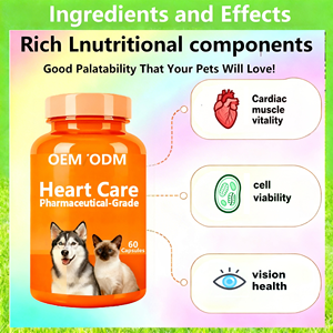 Meistverkaufte Hochwertige Herzpflege-Kapseln für Haustiere mit Taurin für Hunde und Katzen, Schnelle Absorption, Immununterstützung, Augen- und Herzgesundheit - Product Image 2