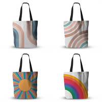 Sac fourre-tout en toile de coton personnalisé avec impression par transfert thermique pour le shopping - Produit promotionnel