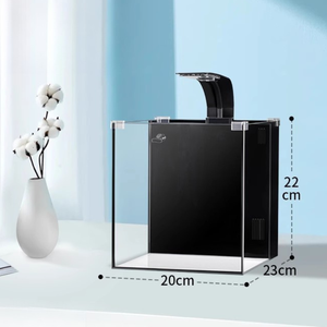 <span class=keywords><strong>Acquario</strong></span> Rettangolare Ultra-Bianco Ecologico da Tavolo 10L con Filtro Posteriore, Meno Cambio <span class=keywords><strong>d</strong></span>'<span class=keywords><strong>Acqua</strong></span>, Terrario per Tartarughe da Interno Ultra Silenzioso - Product Image 3
