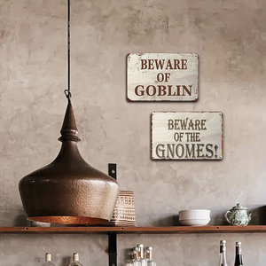 Plaque métallique Décoration <span class=keywords><strong>de</strong></span> jardin fantaisie : Nain gobelin - Product Image 4