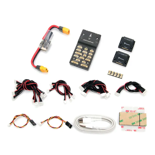 Holybro Pixhawk 6C Autopilot H743, kontroler penerbangan (wadah aluminium) PM02 modul daya M8N GPS untuk RC Multirotor pesawat DIY