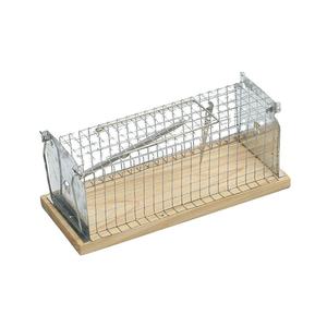 YIHE-Cage en fil métallique galvanisé, piège à souris, réutilisable, avec base en bois, en métal, attrape-rats - Product Image 5