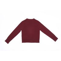 Cardigan sur mesure OEM pour femme, 100 % laine mérinos, anti-plis, tricoté à la machine, manches longues, col rond, style chinois, coupe classique