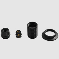 Portalámparas de baquelita con cuerpo de luz autoblocante E14 portalámparas impermeable de baquelita E14 accesorios de enchufe de lámpara
