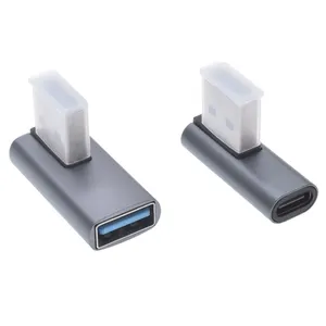 USB A to USB 변환기 어댑터 USB C Type-C 팔꿈치 10Gbps 변환기 어댑터 3A 빠른 충전 Mac 휴대 전화 U 디스크