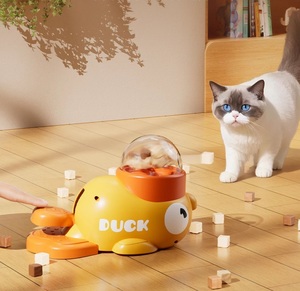 Juguete para Gatos con Forma de Pato, Bonito y Divertido, Dispensador de Comida Interactivo de Alta Calidad para Mascotas, para el Hogar - Product Image 4