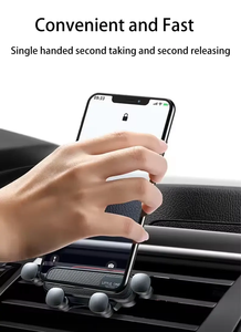 ที่ยึดโทรศัพท์มือถือในรถยนต์แบบหนีบช่องแอร์ รุ่น Universal Gravity คุณภาพสูง - Product Image 5