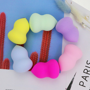 Éponge de maquillage professionnelle en forme de gourde couleur macaron, applicateur de fond de teint doux, œuf de beauté, logo personnalisé, marque privée, OEM, ODM - Product Image 3