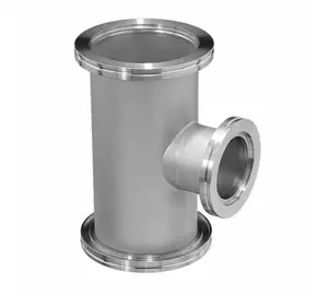 KF ISO CF Vacuum Stainless Steel Pipe Fittings Equal/reducing Tee