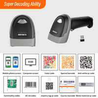 HENEX H1100 pemindai kode batang genggam berkabel USB-kios bawaan DS2208 CMOS teknologi conex getaran dengan ketersediaan stok