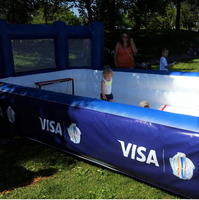 Terrain de Hockey Gonflable Personnalisé, Mini-Patinoire de Hockey sur Air, Zone de Hockey Gonflable, Patinoire pour Mini-Hockey