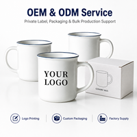 Tasse en céramique émaillée imitation logo personnalisé, personnalisation de tasses à café en grès enduit, fournisseur en gros