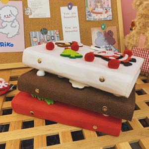 Carnet à spirales avec couverture en feutre, carnet à feuilles mobiles mignon, carnet de Noël pour enfants, cadeau - Product Image 4