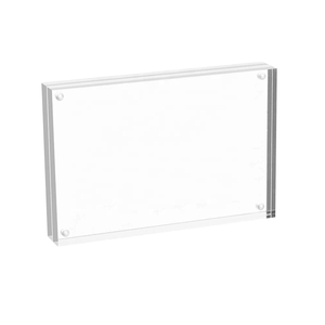Cadres photo magnétiques en acrylique transparent personnalisés avec logo en relief et impression, tailles 4x6, 5x7, 6x8, 8x10, vente en gros - Product Image 1