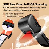 Goodcom mesin Android 14 POS, layar sentuh 6.5 inci dengan Printer 80mm