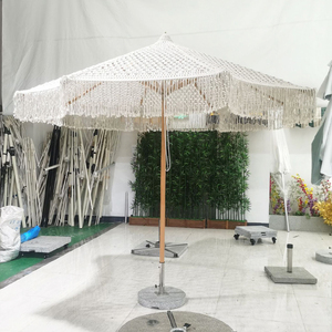 MORE DESIGN <b>Cheap</b> Customize Logo Canvas Waterproof Swimming Pool Fishing Picnic Hotel Garden Outdoor Beach Umbrella - Product Image 1