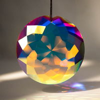 Pendentif attrape-soleil en cristal K9 de haute qualité, effet arc-en-ciel, pour fenêtre, lampe suspendue, lustre, prismes, cadeaux