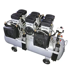 Piston bisu standar CE ISO 600l/menit 3,3kw 4, 5hp 8-9bar kompresor udara 150l