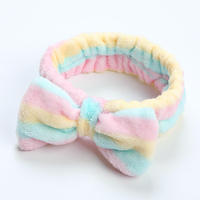 Nieuw ontworpen haaraccessoire haarband spa hoofdband elastische make-up hoofdband voor vrouwen beauty bad strik gezichtsreinigings strik haarbanden