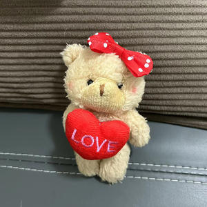 พวงกุญแจตุ๊กตาหมีเท็ดดี้ขนาด 15 ซม. ขายส่ง ตุ๊กตาหมีเท็ดดี้ขนาดเล็ก ของขวัญวาเลนไทน์ อุปกรณ์ตกแต่งช่อดอกไม้ DIY ของเล่นตุ๊กตาหมีสำหรับเครื่องคีบตุ๊กตา - Product Image 3
