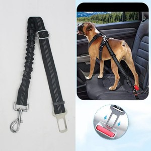Personalized Adjustable Dog Car Seat Belt Polyester Lead Dog <b>Leash</b> Backseat Safety Belt Dog Harness <b>Pet</b> <b>Collars</b> <b>Pet</b> Accessories - Product Image 4
