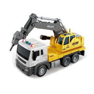 EPT 1:16 Quán Tính Ma Sát Mặt Đất Khoan Xe Xây Dựng Xe T Âm Thanh Nhẹ Đặt Xe Tải Cát Tùy Chỉnh Đồ Chơi Đào Cho Trẻ Em - Product Image 1