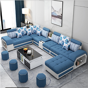 Offre Spéciale : Ensemble de Canapés de Salon en Tissu en Forme de U, <span class=keywords><strong>Canapé</strong></span> Sectionnel de Fabrication Industrielle - Product Image 2