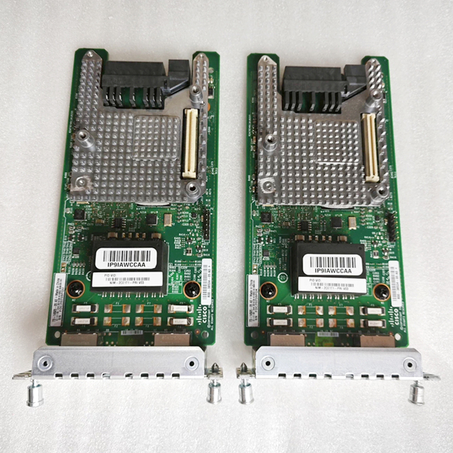 In Stock NIM-2CE1T1-PRI= Modules 2 Port Trunk Voice/Channelized Data T1/E1 Module for ISR4000 Series Router USED