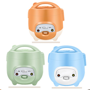 Factory Wholesale Portable Cylinder Mini Rice Cooker With Plastic Housing Non-Stick Inner Pot and Measuring <b>Cup</b> Ricecooker - Product Image 6