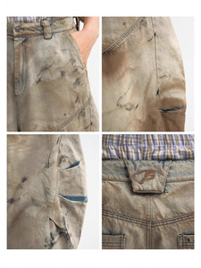 Pantaloni <span class=keywords><strong>Jeans</strong></span> da <span class=keywords><strong>uomo</strong></span> con Logo personalizzato a forma di Double-gambale a vita <span class=keywords><strong>larga</strong></span>, <span class=keywords><strong>Jeans</strong></span> a vita <span class=keywords><strong>larga</strong></span>, pantaloni in Denim da <span class=keywords><strong>uomo</strong></span> - Product Image 5