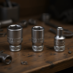 Fervi Hexagon <b>Socket</b> Wrench Normal Series 6mm 8mm 10mm Chrome Vanadium Steel - Product Image 3