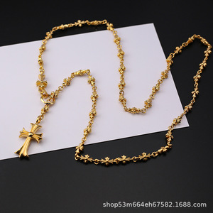 Bracelet de style Chrome Heart Hip Hop Punk, bijoux pour couple, chaîne d'inspiration vintage - Product Image 3