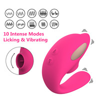 Vibrierende Höschen mit Fernbedienung Sexspielzeug Clitoris-Lecker-Stimulator G-Punkt-Massagegerät Sex-Spielzeug Unterwäsche Höschen-Vibrator für Damen