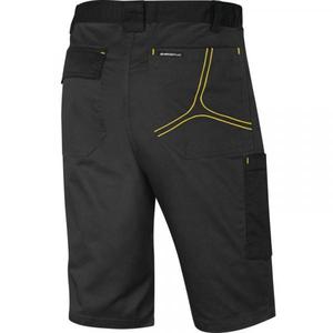 DELTA PLUS - M2BE3GJ3X Polyester/coton gris-jaune mach2 bermuda de travail-PANTALON DE TRAVAIL EAN 3295249252366 SHORT DE TRAVAIL - Product Image 2