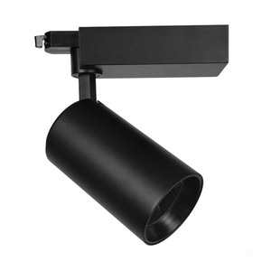 Projecteur LED Commercial sur Rail Blanc Chaud 3500K Noir Mat Orientable Ra90 Garantie 3 Ans CRI90 pour AC 220V IP Autre - Product Image 1