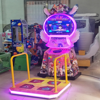 Mini Machine de jeu de musique d'arcade de haute qualité Console de danse à pièces pour enfants Matériau en bois fabriqué à la main pour l'amusement