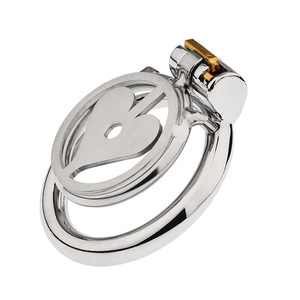 नरम प्लग ट्यूब वाटरप्रूफ बीडीएसएम खिलौने के साथ पेज़ के लिए सबसे ज्यादा बिकने वाली स्टेनलेस स्टील दिल के आकार की शुद्धता लॉक - Product Image 6